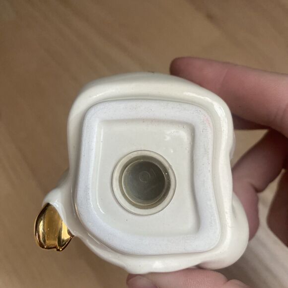 Lenox Salt Pepper Shakers 2003 Holiday Santa Atop Chimney Stackable Original Box - Picture 9 of 11